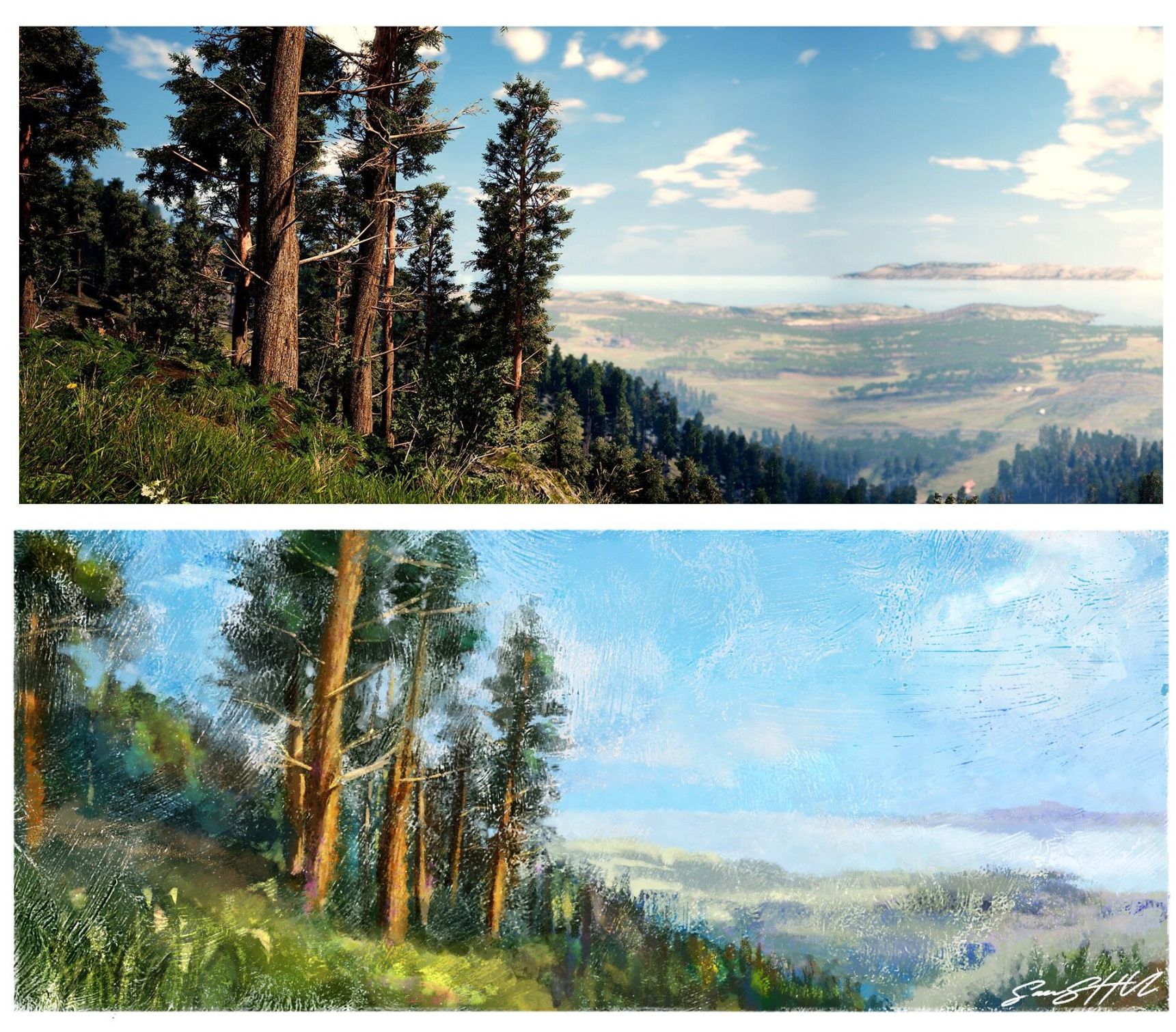 画了一张游戏里的风景～不许勿喷-SCUM Games