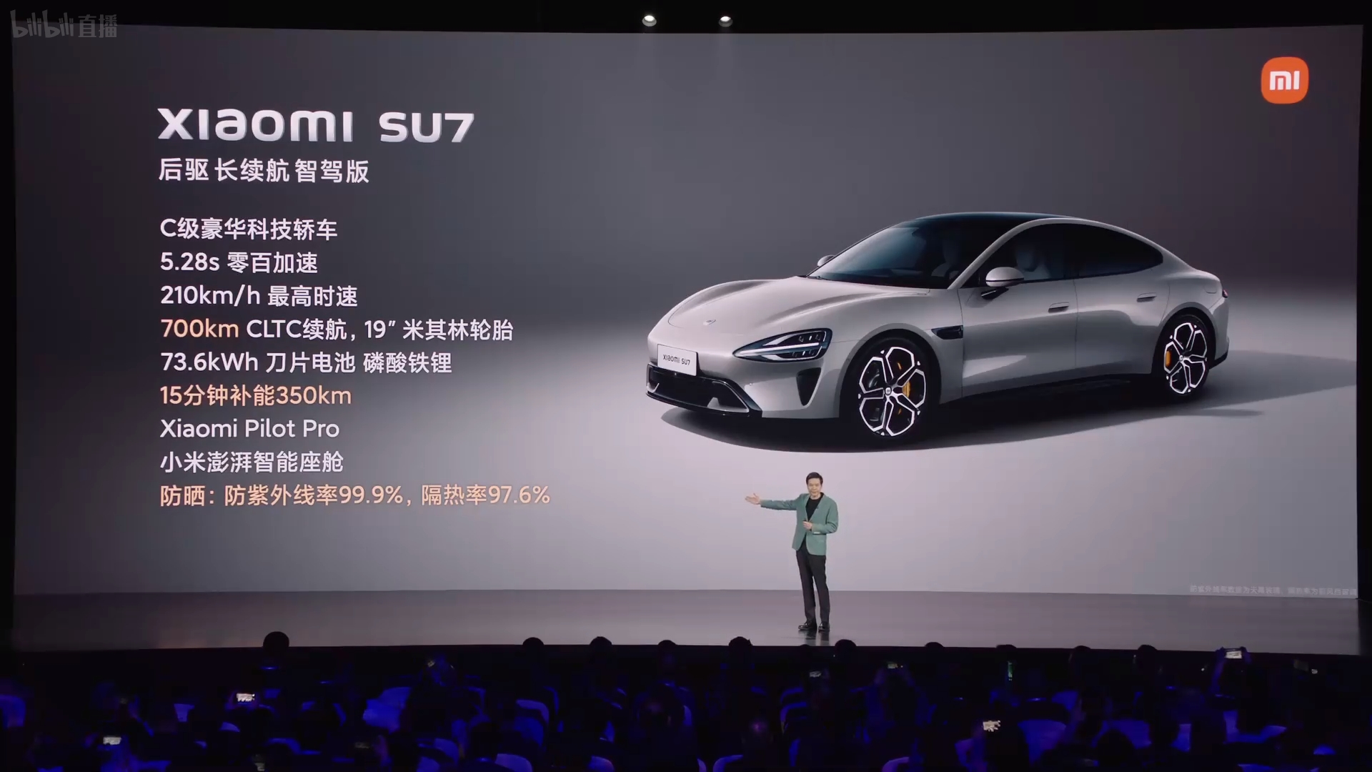 小米汽車標準版21.59萬！