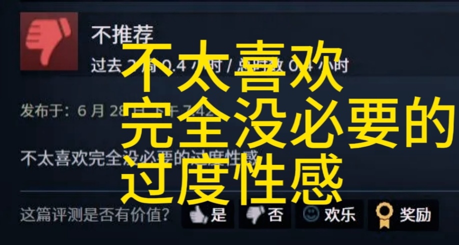 之前因为瑟瑟差点没过审，这次因为角色过度性感被打差评?