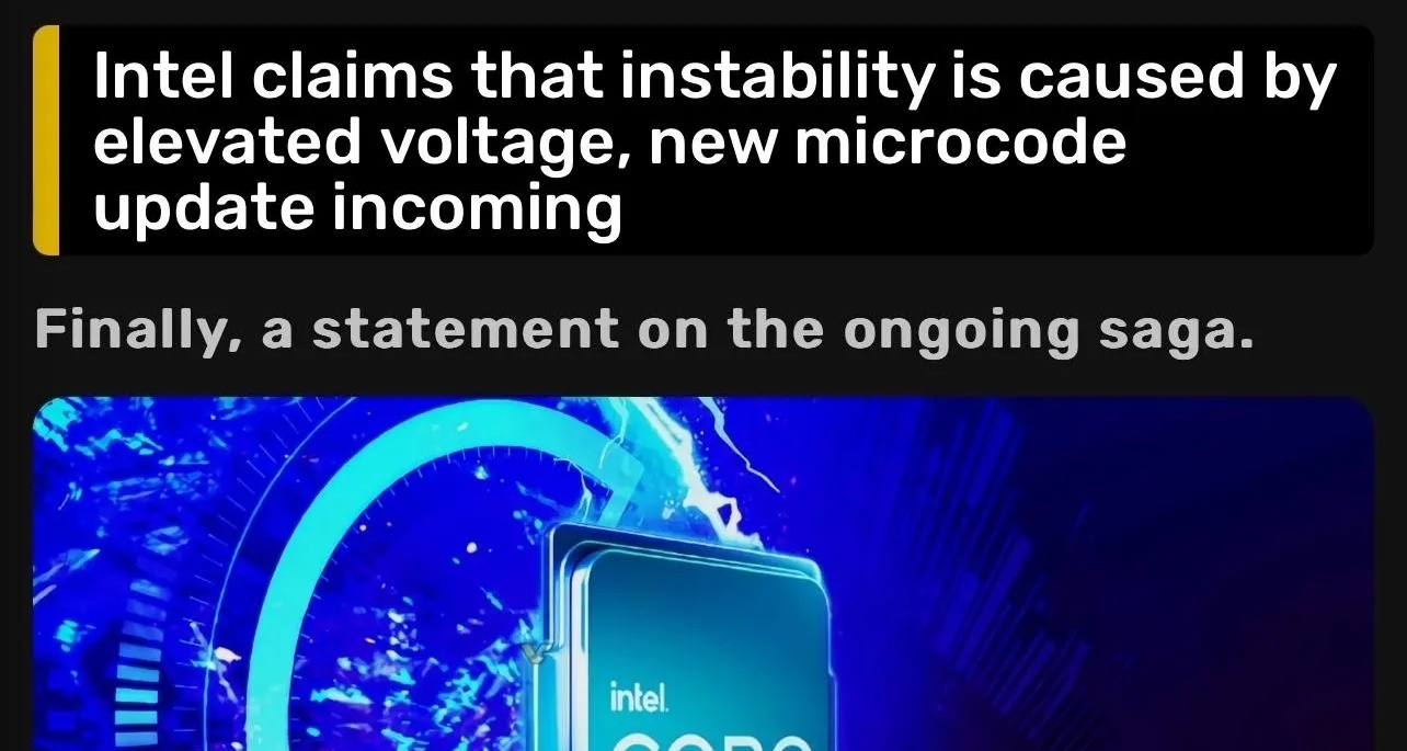 Intel對13/14代處理器不穩定問題發表聲明