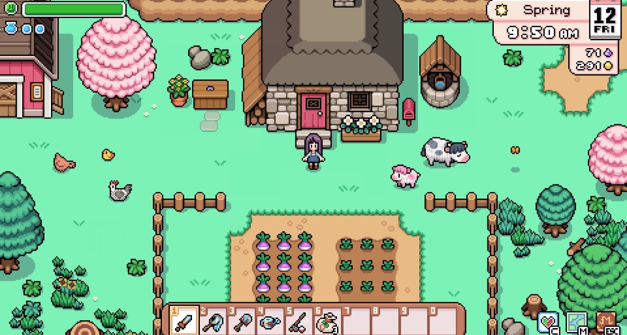 五款2024發售的類星露穀物語的像素遊戲