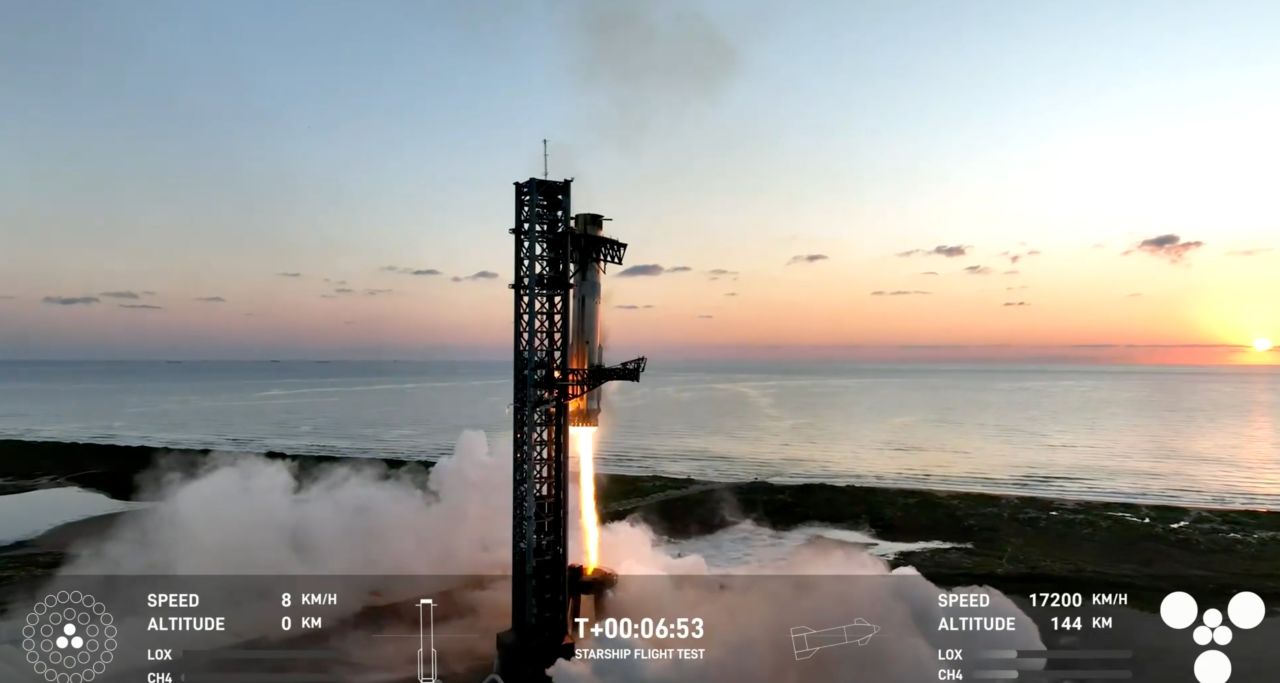 SpaceX星舰 第五次试飞成功，在印度洋溅落