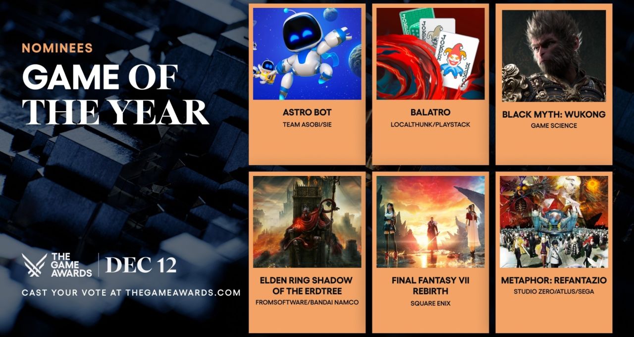 今年的TGA很有意思，往年都是要么断档，要么二选一