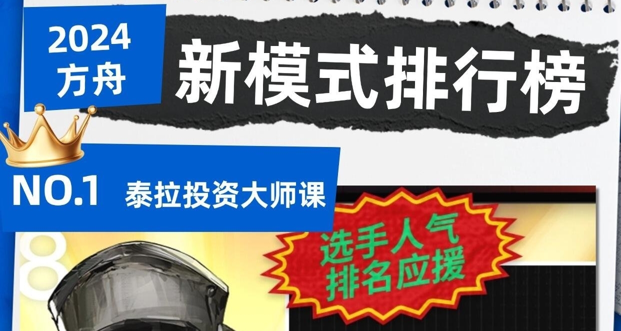 24年方舟新增模式評分榜