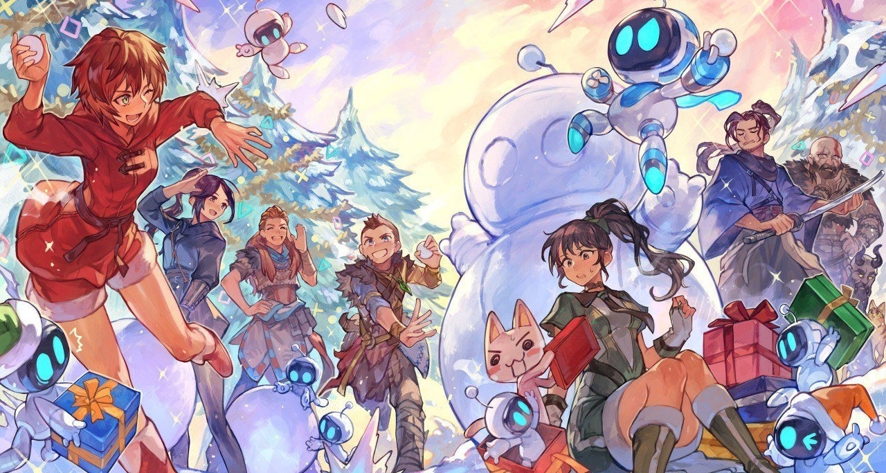 各个游戏工作室发布圣诞节贺图