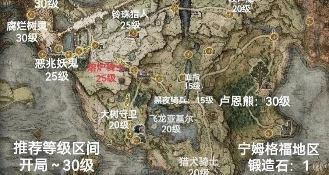 法环探索等级地图