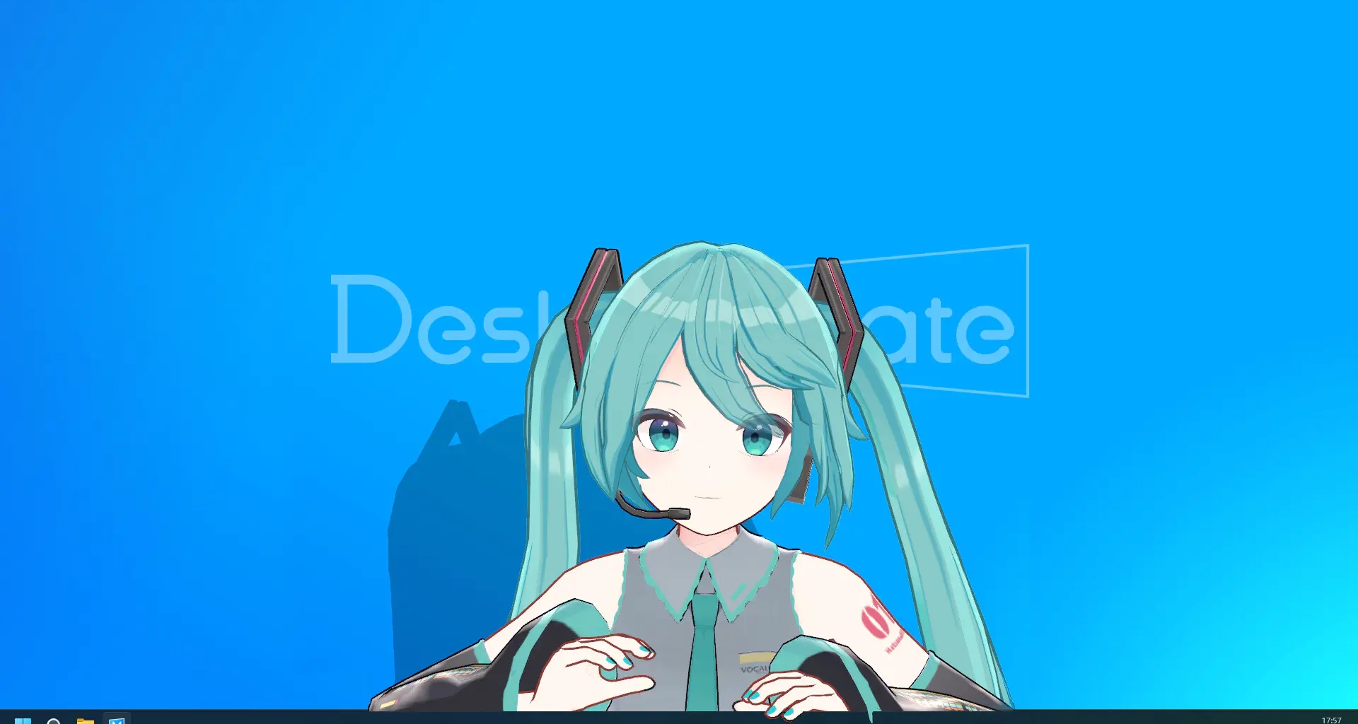 免费虚拟桌面宠物游戏《桌面伴侣》上线Steam 首个DLC《初音未来》