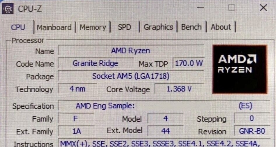 【AMD Ryzen 9 9950X3D曝光：5.65GHz】
