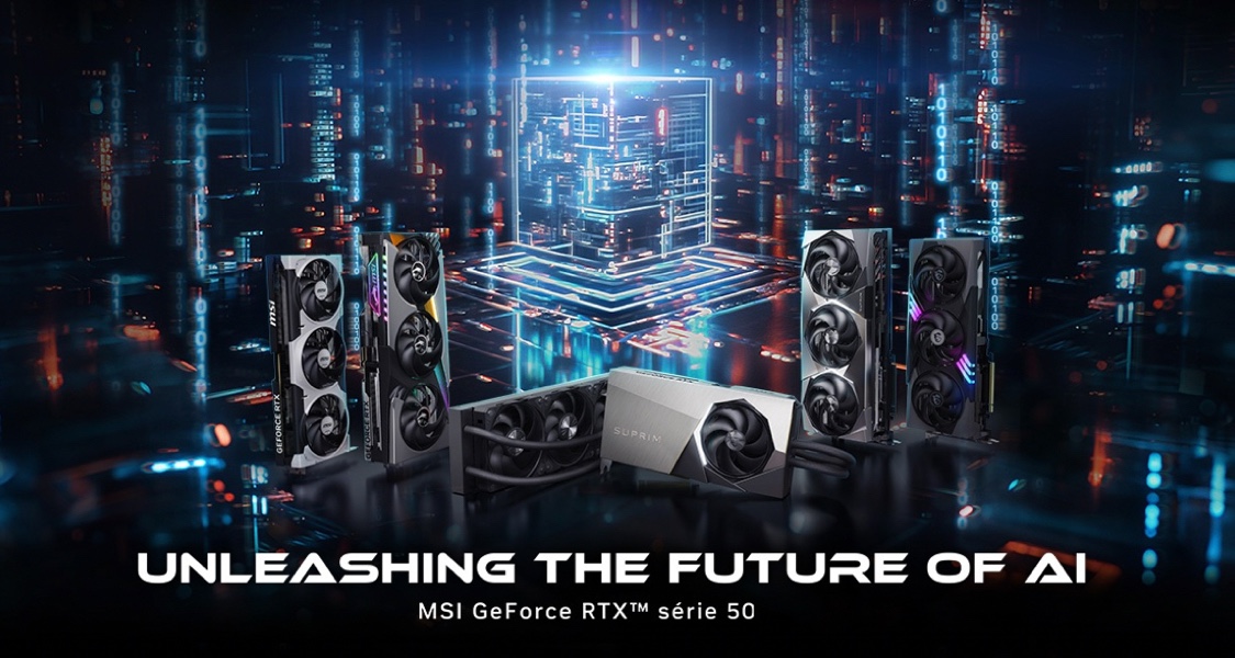 微星GeForce RTX 50系列顯卡 水冷超龍/超龍/神龍/魔龍等悉數登場