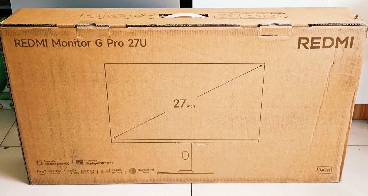 本租房摳搜打工狗終於找到夢中情屏！首批入redmi G pro27U顯示器