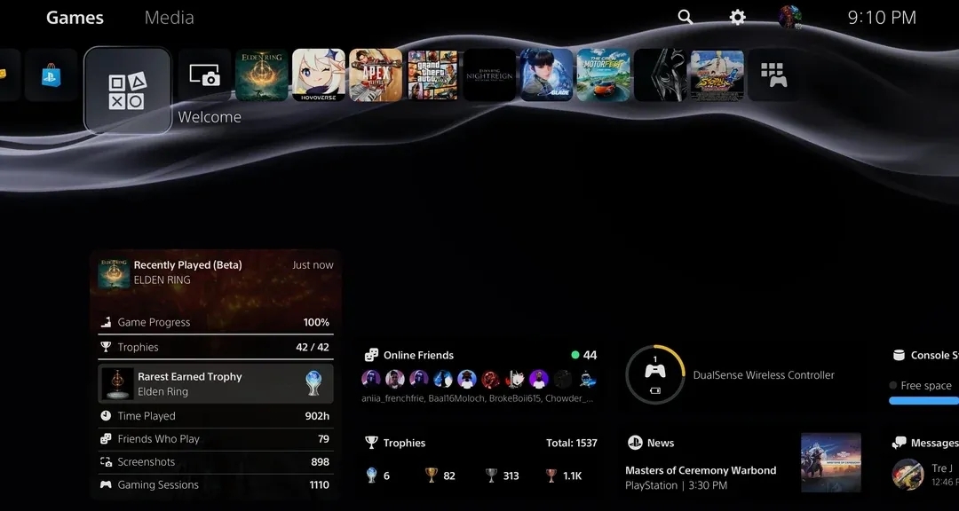 PS5更新活動卡片全詳情功能 全球分階段推送：