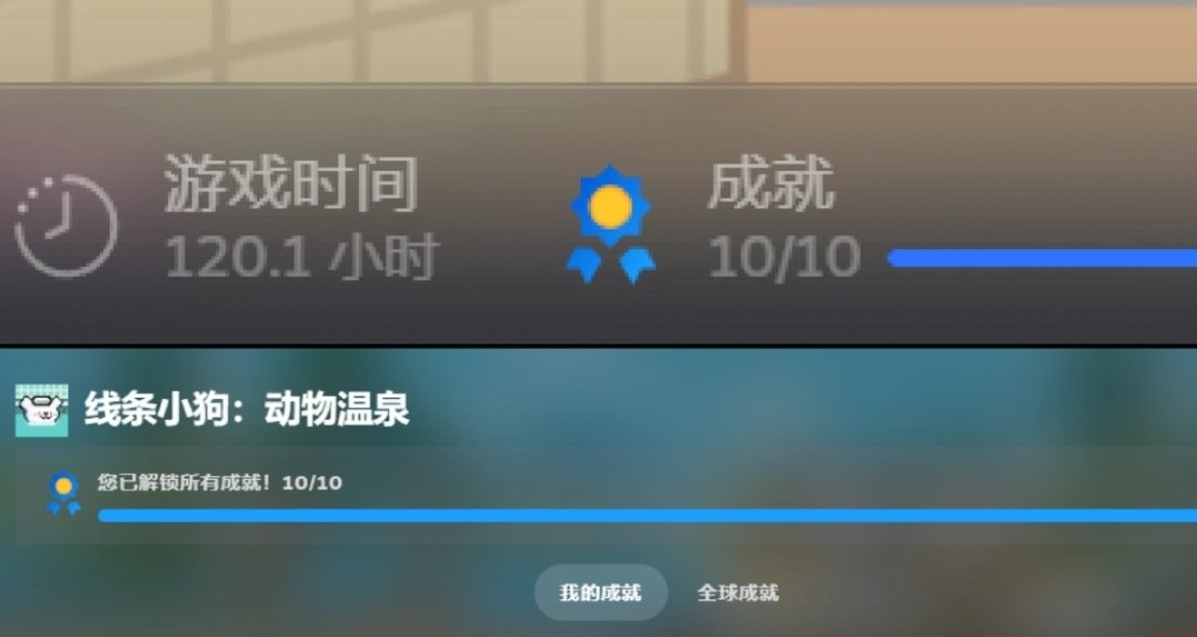 线条小狗温泉全成就get！+特殊客人解锁方式