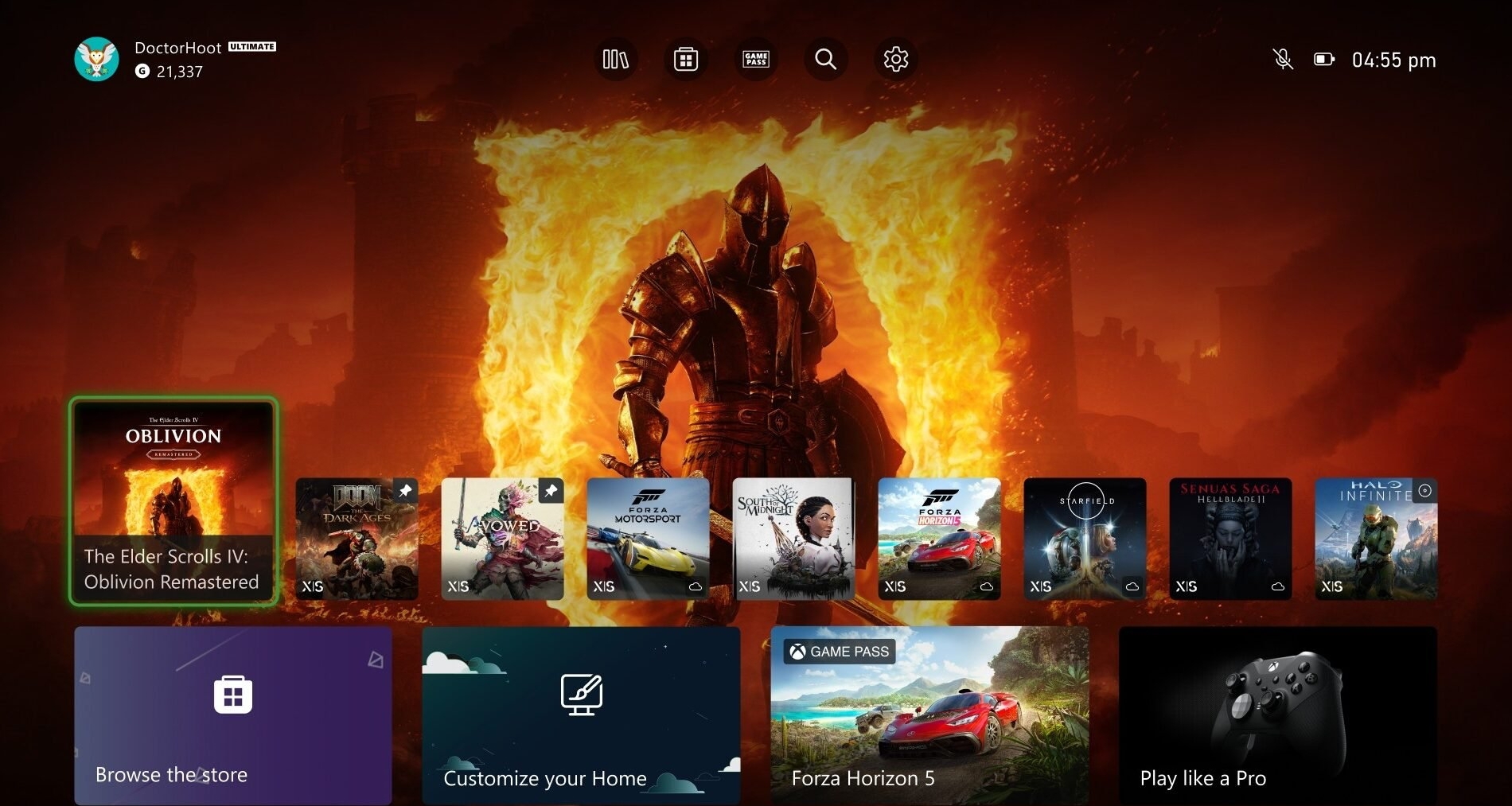 微軟Xbox遊戲機UI更新 擁有更靈活的首頁自定義選項