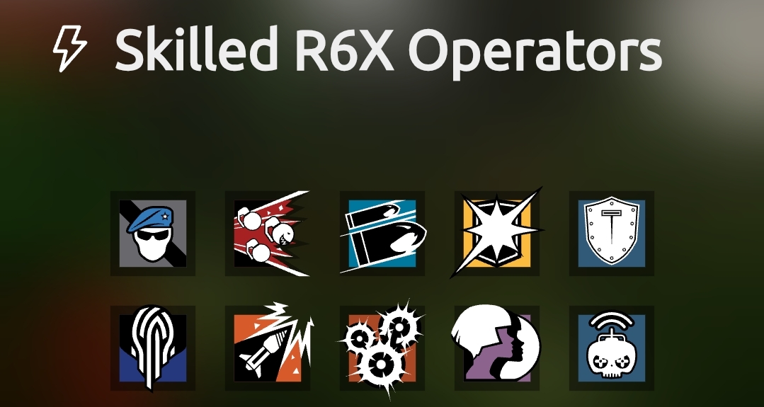 爲彩六搓了個R6 Operators Icons
