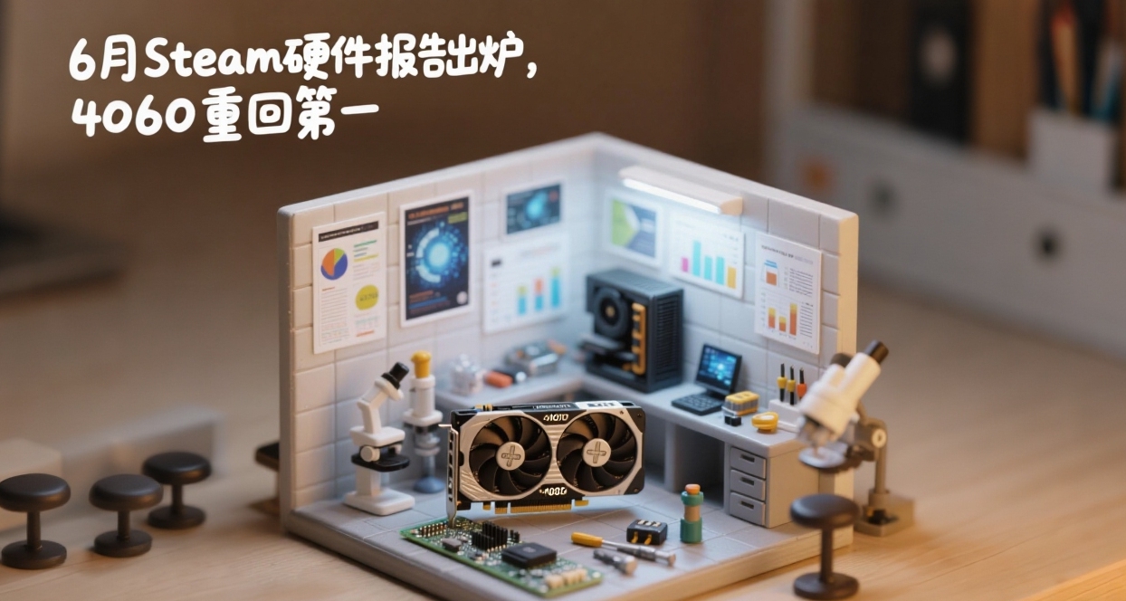 6月Steam硬件报告出炉，为什么4060能重回第一？