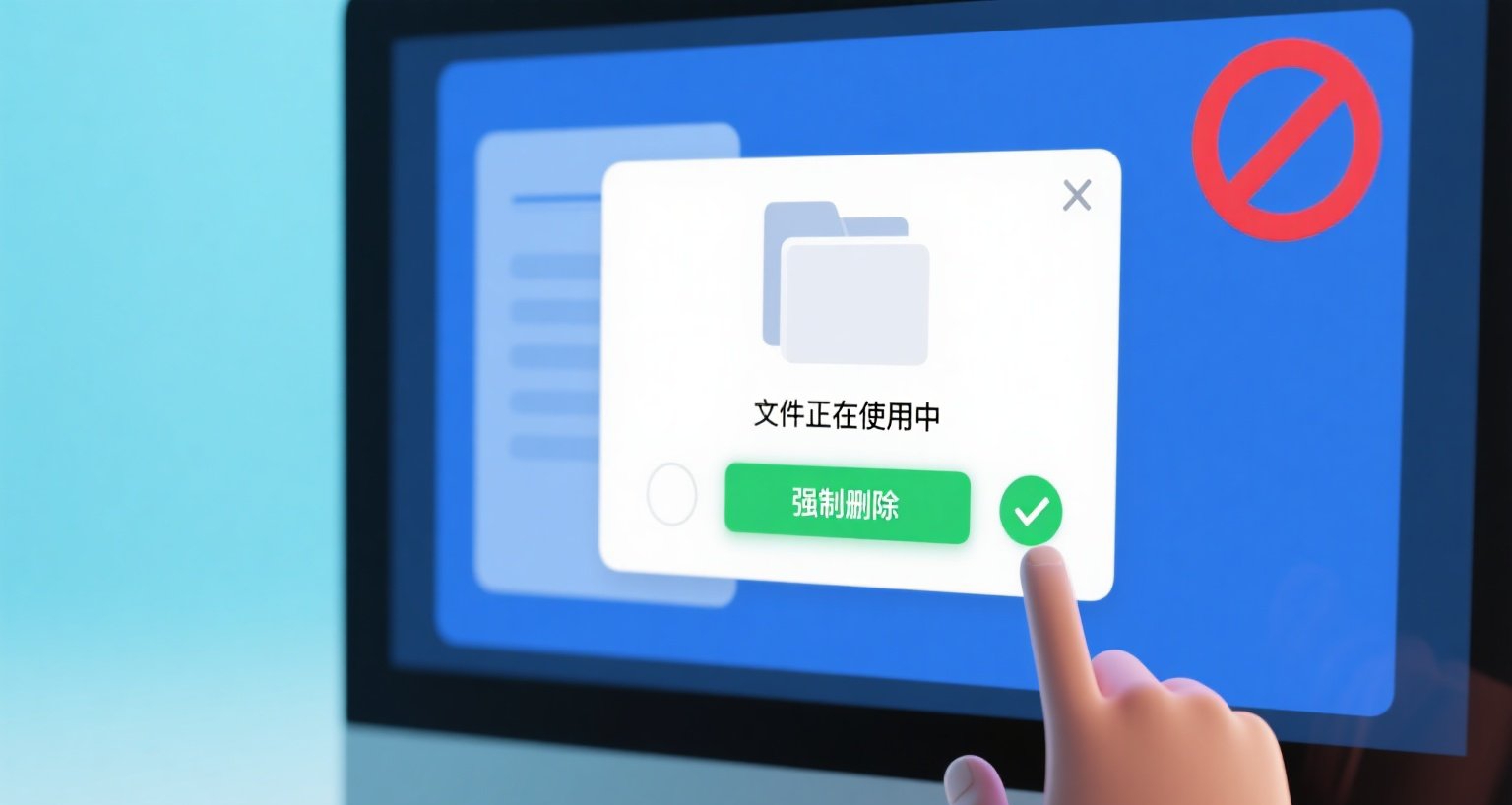 删除显示“正在使用中”的文件教程