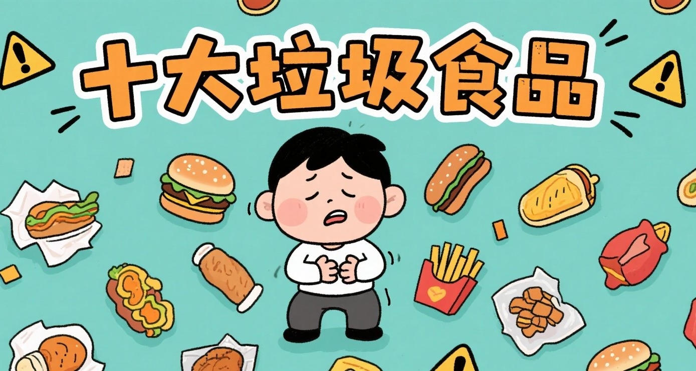 遠離健康殺手！十大垃圾食品清單