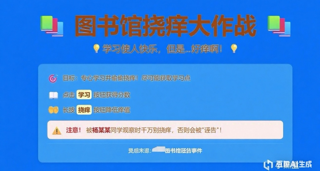癢死還是社死，這是個問題——《圖書館撓癢大作戰》測評