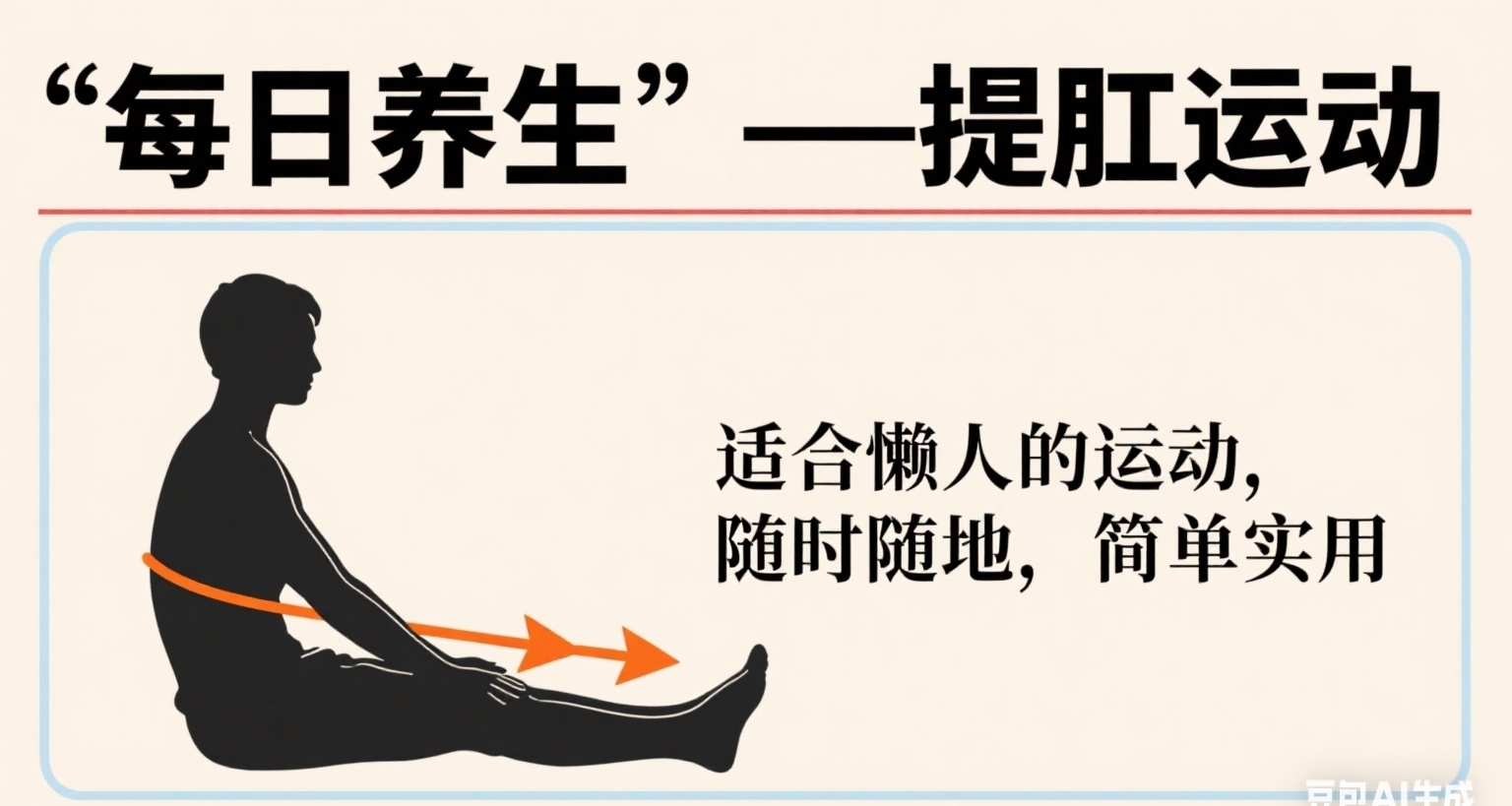 提肛運動：簡單有效的“隱形健身法”