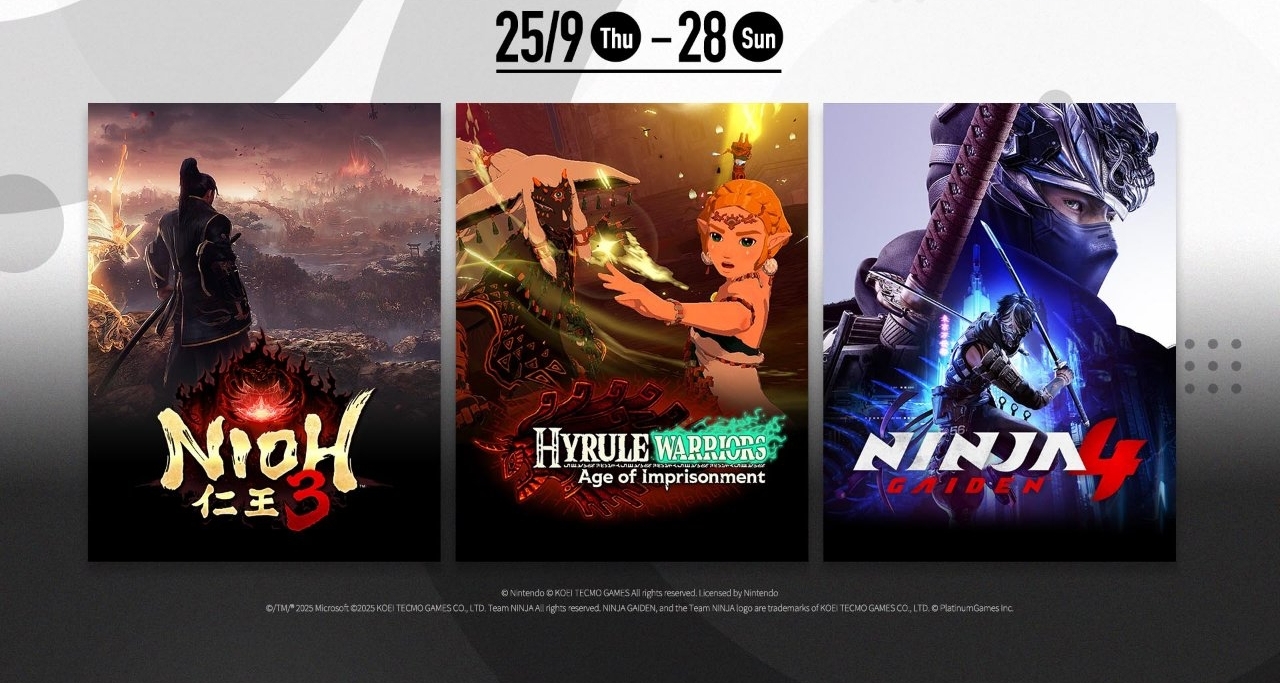 光榮官宣參展TGS《塞爾達無雙封印戰記》《仁王3》《忍者龍劍傳4》