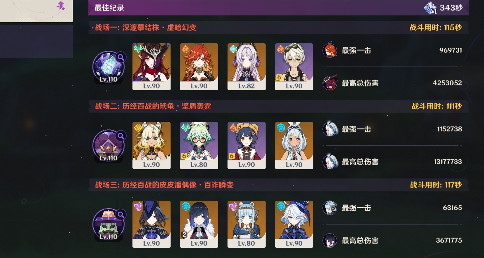 原神全网最全，危境幽战三路多配队N5N6攻略