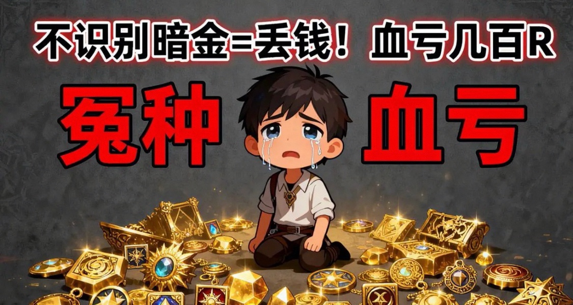 流放2“冤种”新人:不识别这些暗金=丢钱!血亏几百 R 教训记牢