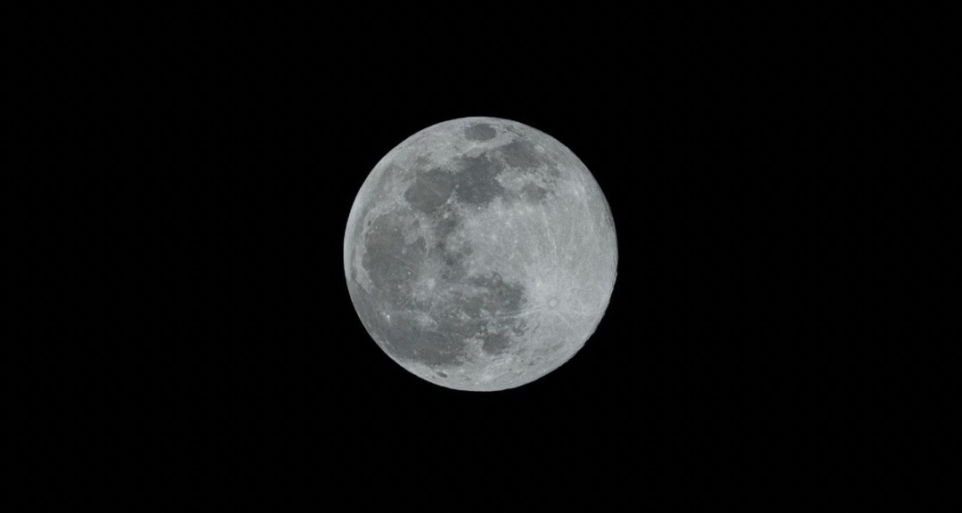 他在拍月亮，我在拍他