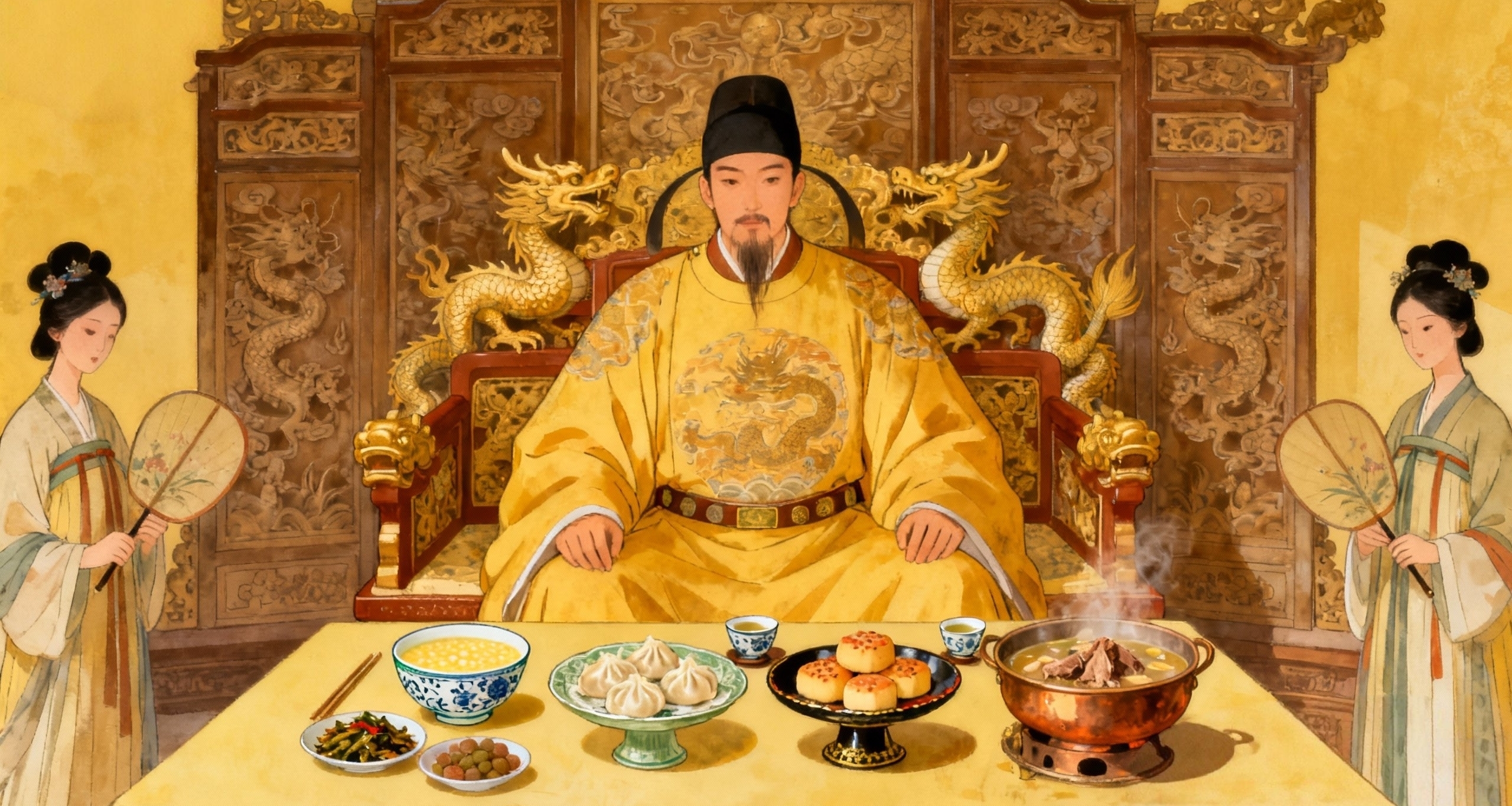 文化考古丨皇帝太幸福“一日四餐”，最后一餐是大动干戈后的加餐