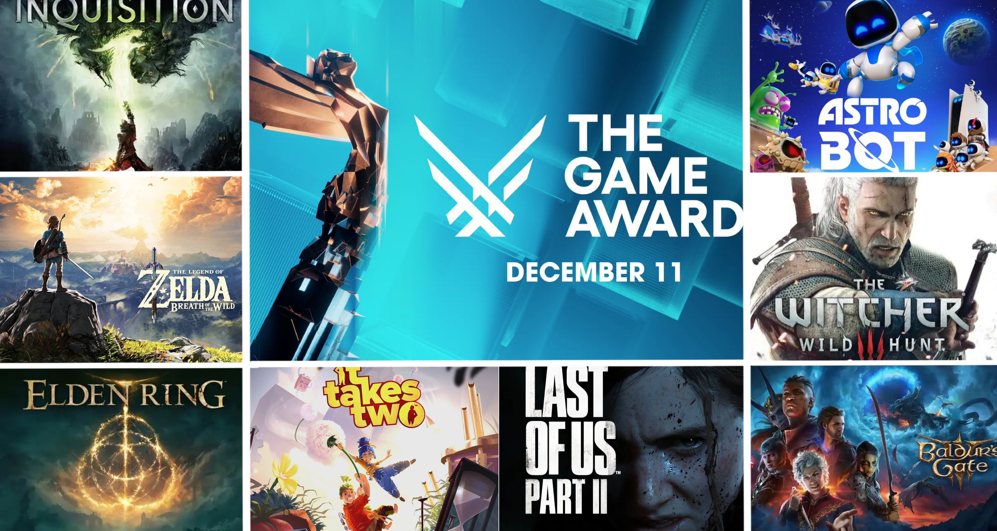 歷屆TGA年度提名及獲獎得主｜一圖流速覽