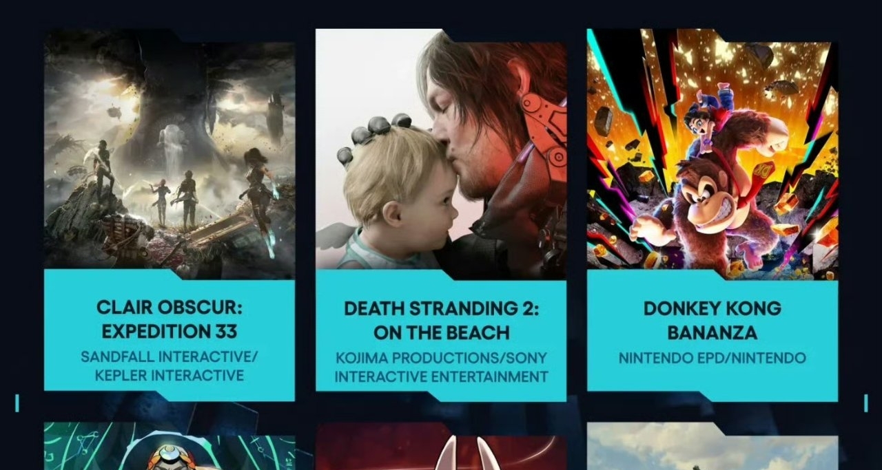 TGA2025年度遊戲提名名單泄露