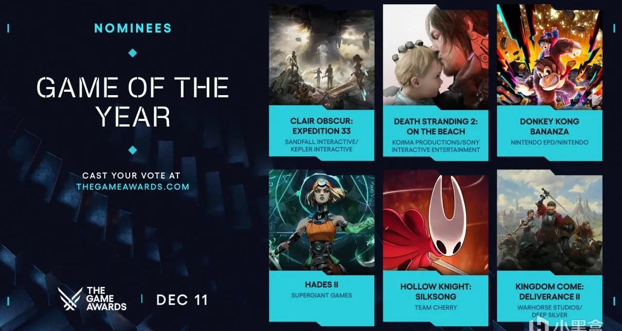 TGA三雄争霸！外网已演变成33VS丝之歌VS死亡搁浅的竞争