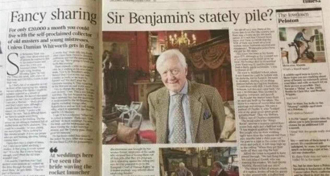 79歲英國貴族徵婚要求有獵槍和飛機執照，年薪5萬英鎊遭嘲諷