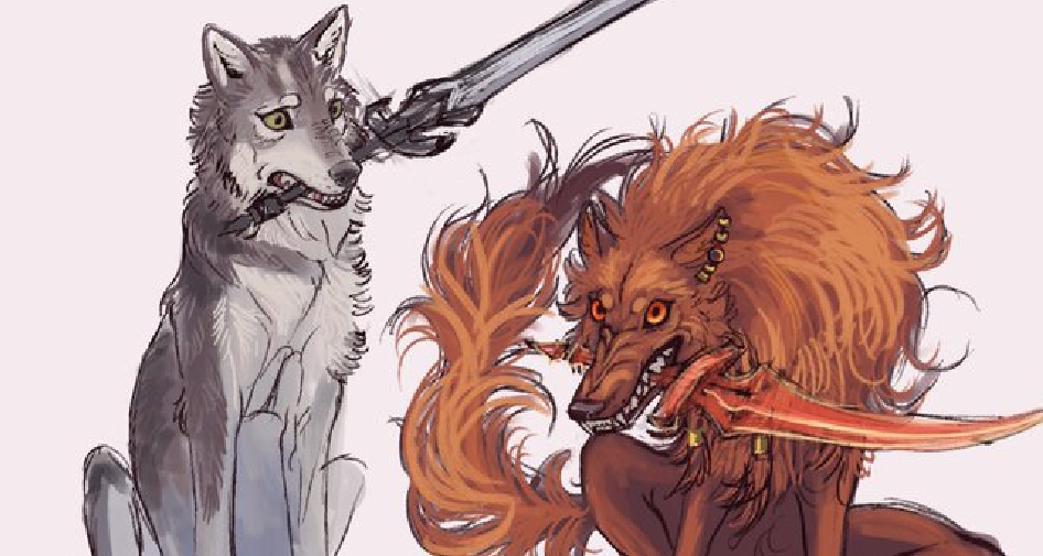 從什麼時候開始遊戲中的狼開始叼劍？