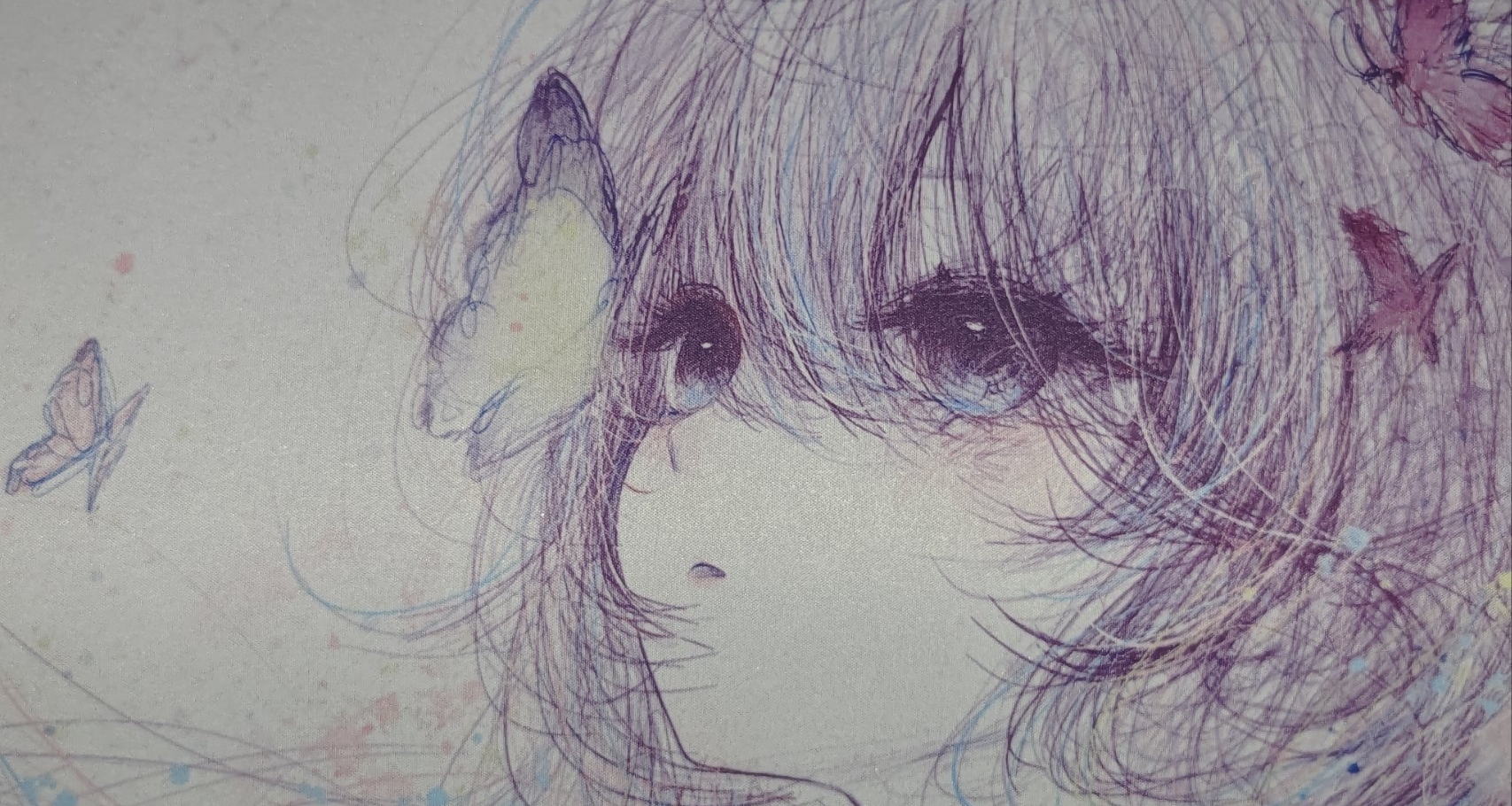 我终于换了新鼠标垫！手感超级软软糯糯梦蝶系列！