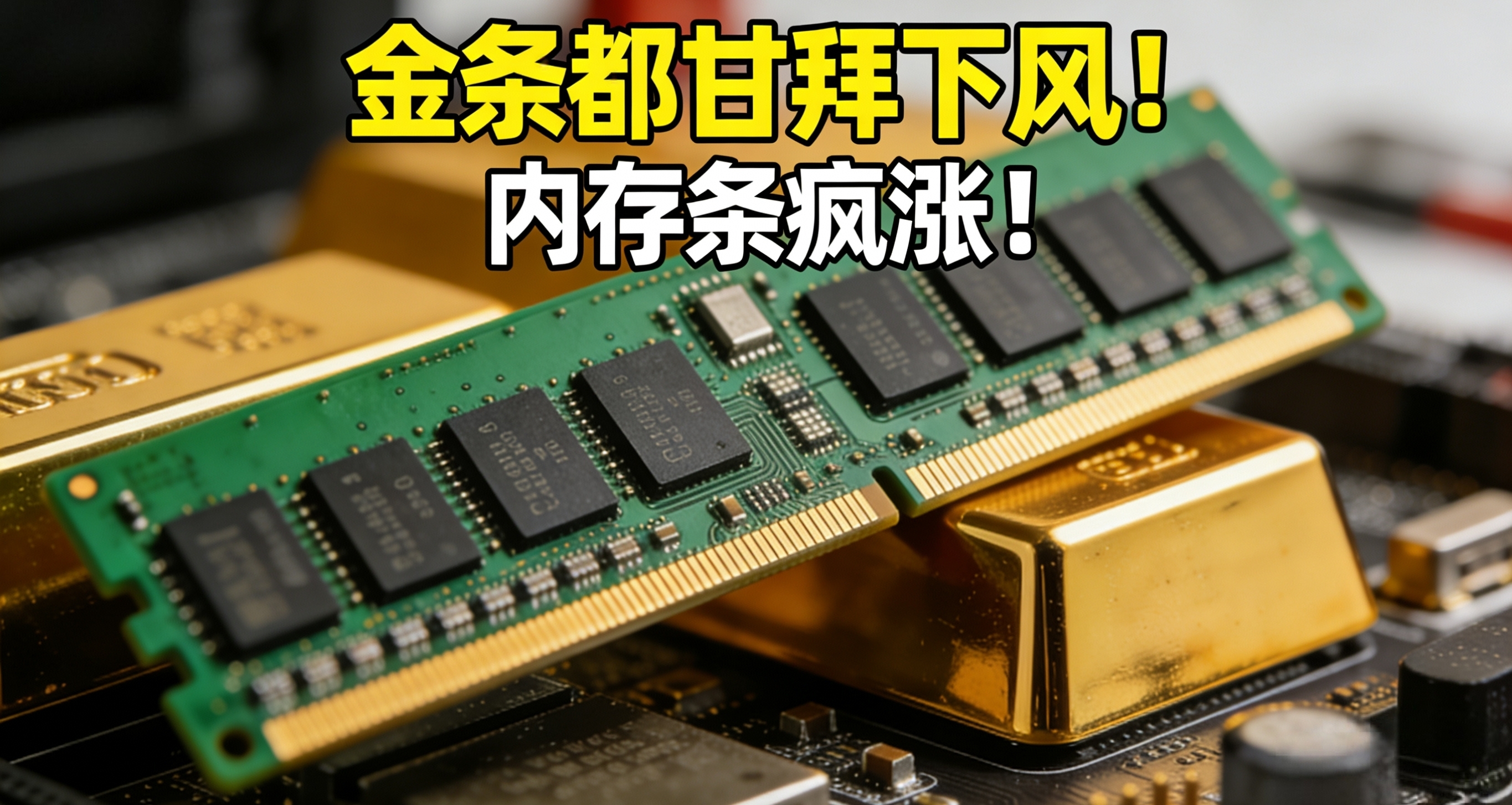 金條都甘拜下風！內存條瘋漲！