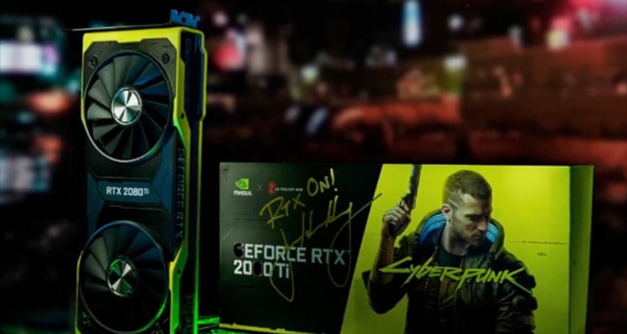 英伟达赠送黄仁勋亲签RTX 2080 Ti，庆祝《赛博朋克2077》五周年！