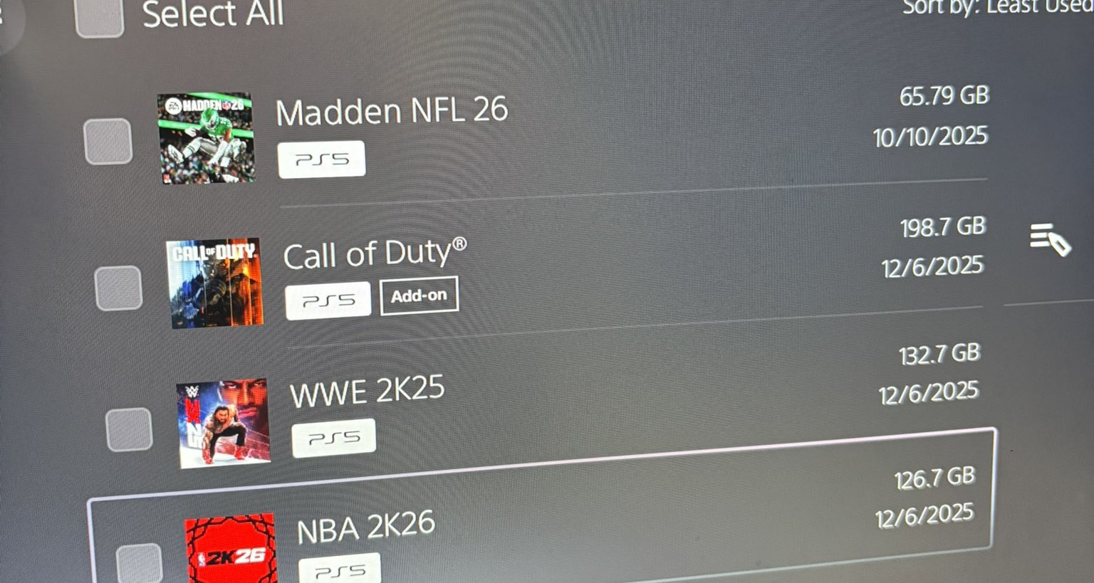 在這個時代，500GB的硬盤只能裝4個遊戲？