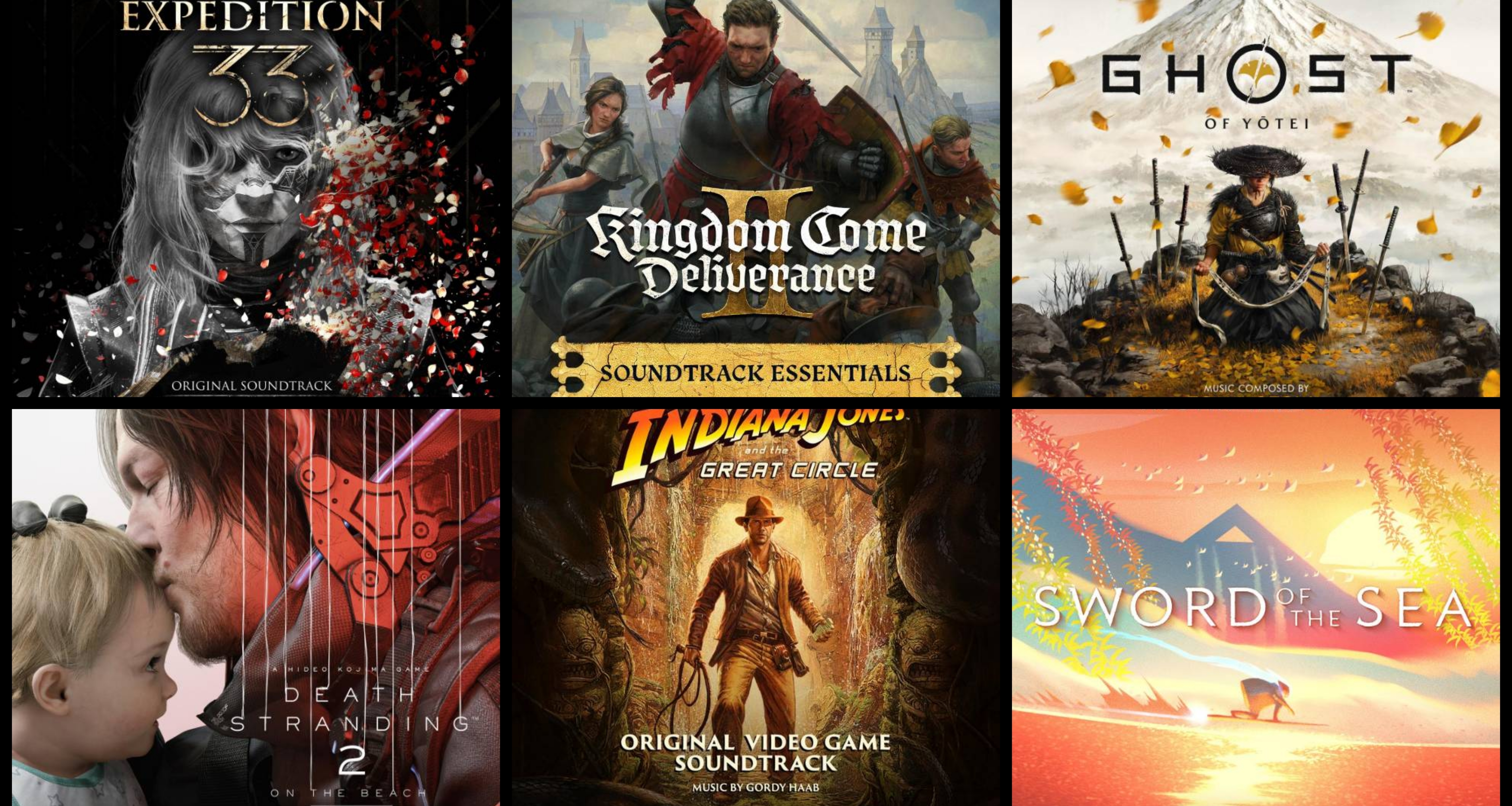 10张由游戏作曲家选出的2025年最佳电子游戏音乐原声带。