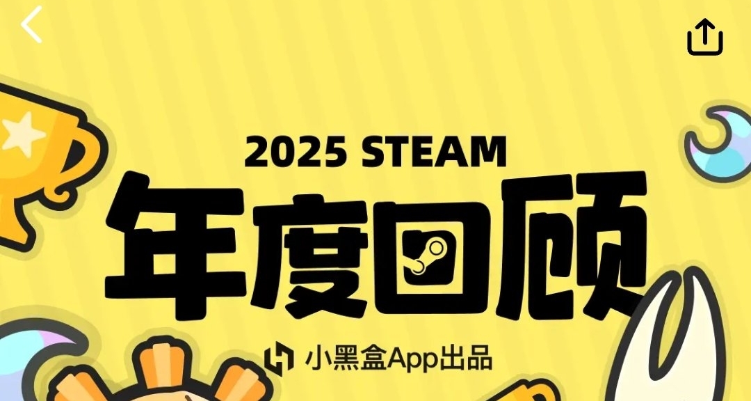 小黑盒「2025Steam年度回顾」上线！分享可得头像框！