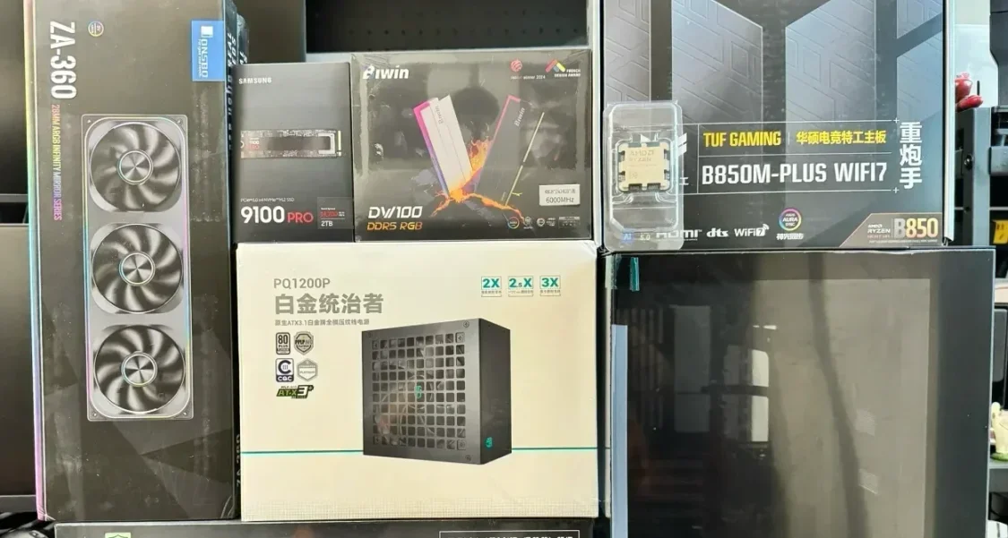 【记录】盒友 9800X3D 无卡海景房主机 搭配灯光套件