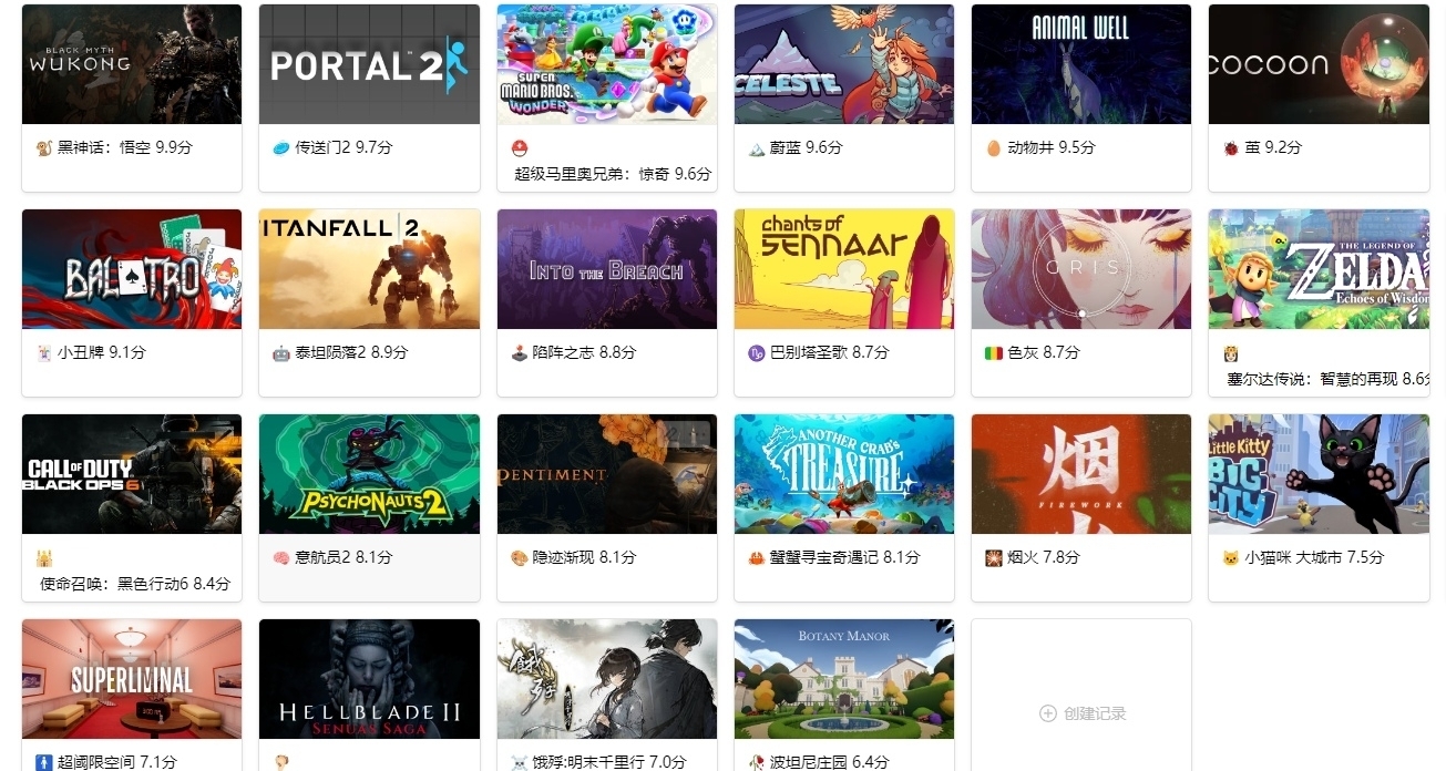 这么漂亮的游戏记录表格是怎么做的？统计强迫症的工具介绍。