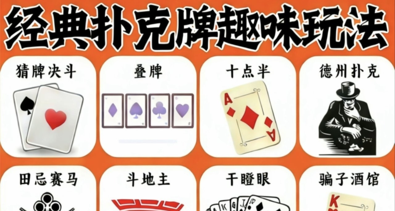 經典撲克牌趣味玩法