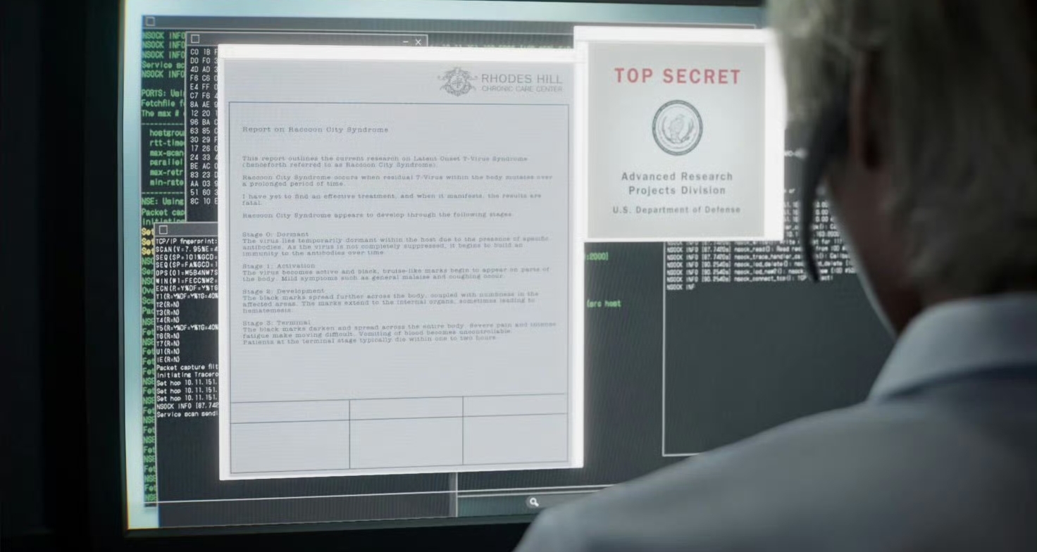 《生化危机9》今日新预告中电脑显示的文件翻译如下