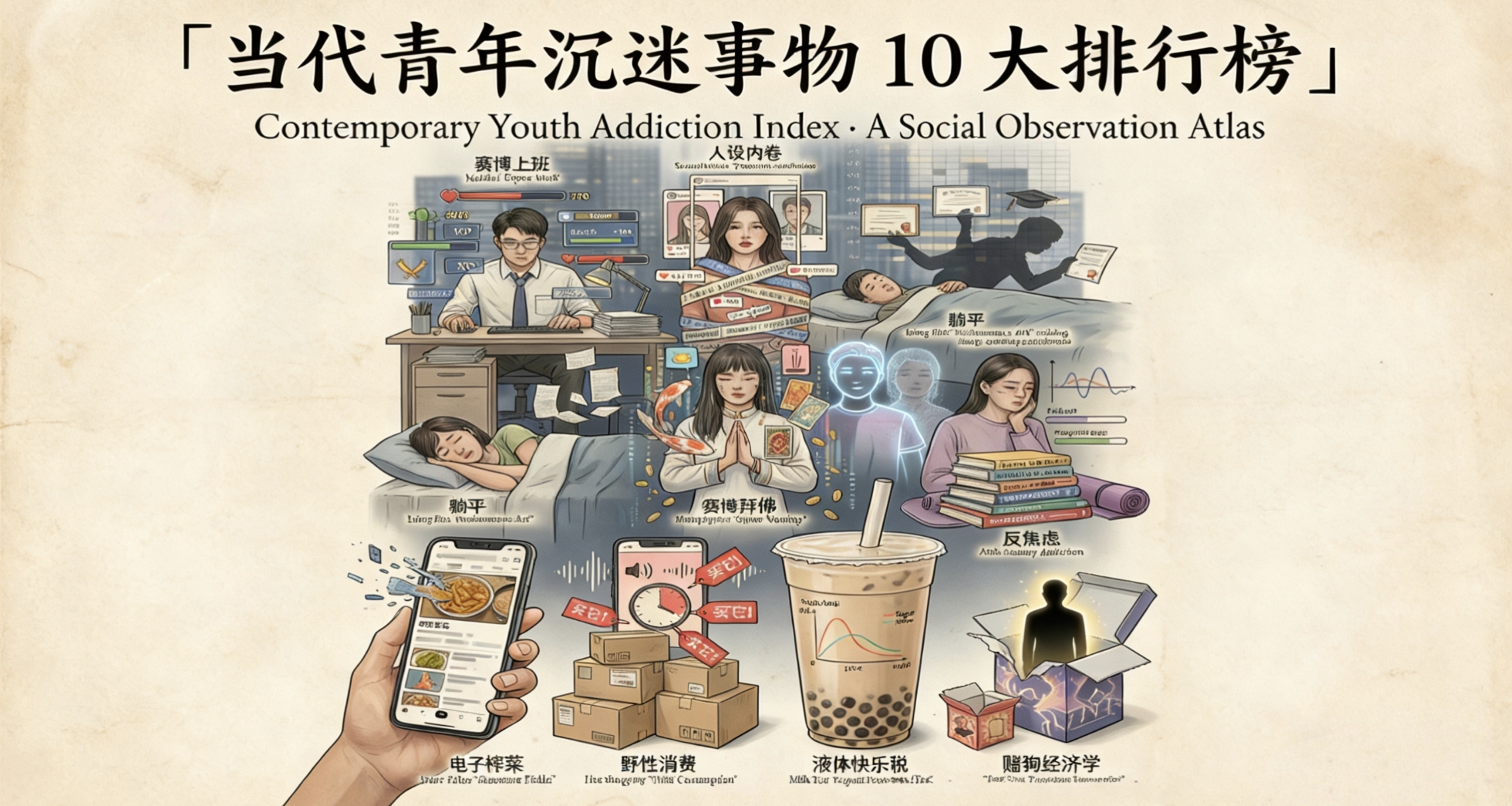 當代青年沉迷圖鑑：我們在賽博世界裏的10種“精神續命術”