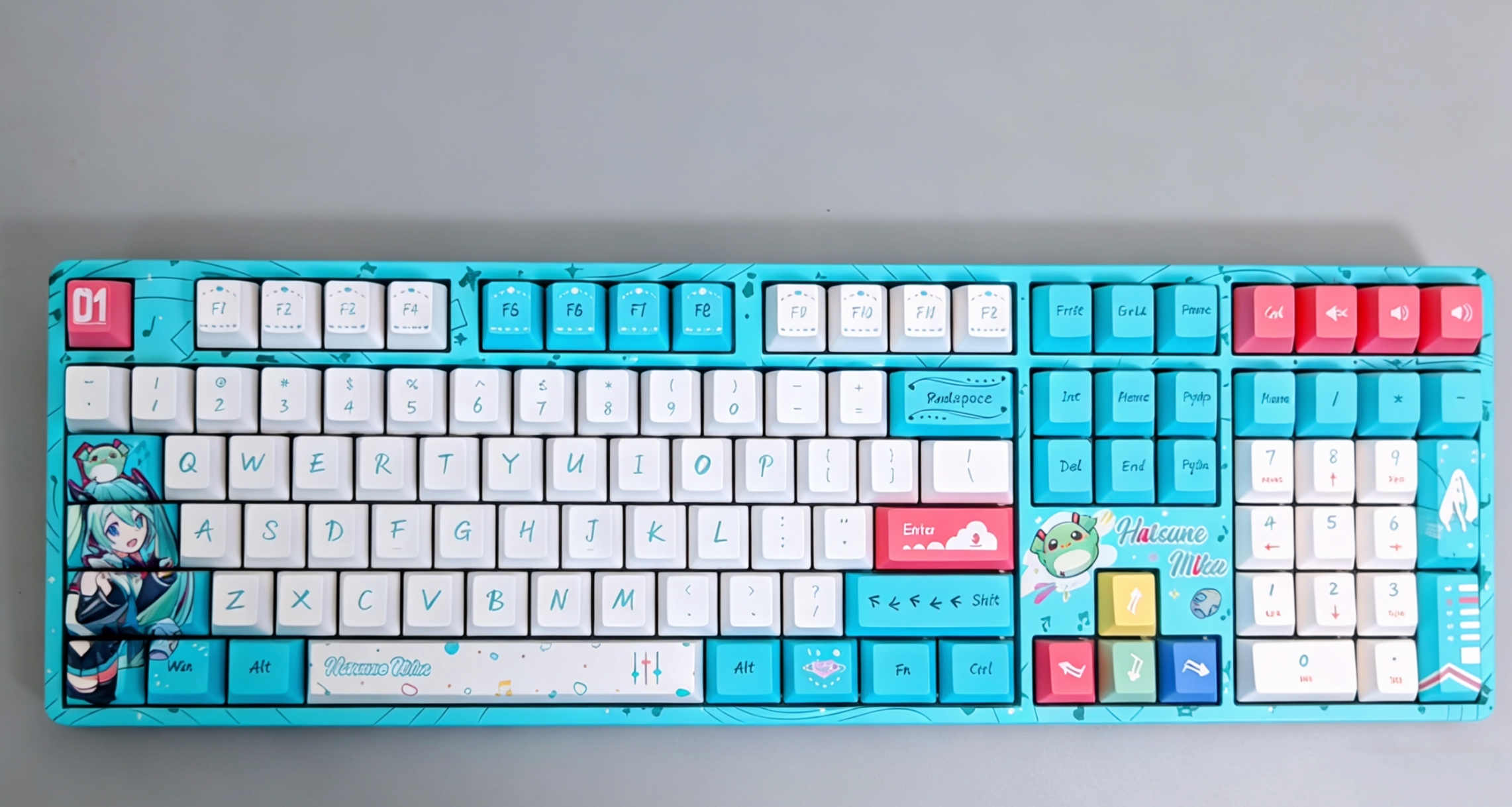 初音未來聯名鍵盤來啦！還是全配列?：二次元狂喜?