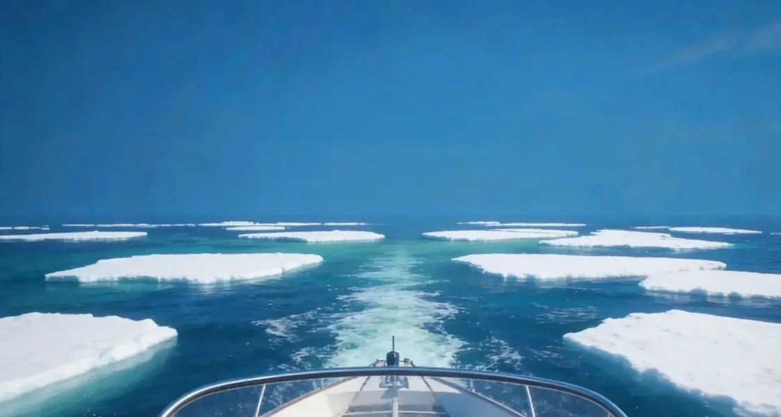 海上飄着飄着沒體力了？別急，找塊浮冰萬事不愁