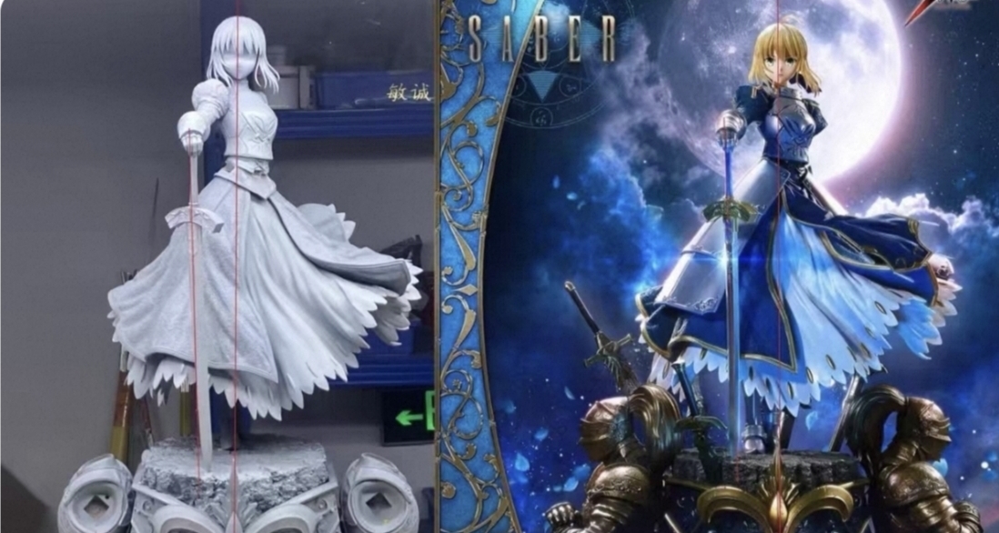 鹹魚Saber模具被33w拍下，“正版國產Saber手辦”開啓量產，已開賣