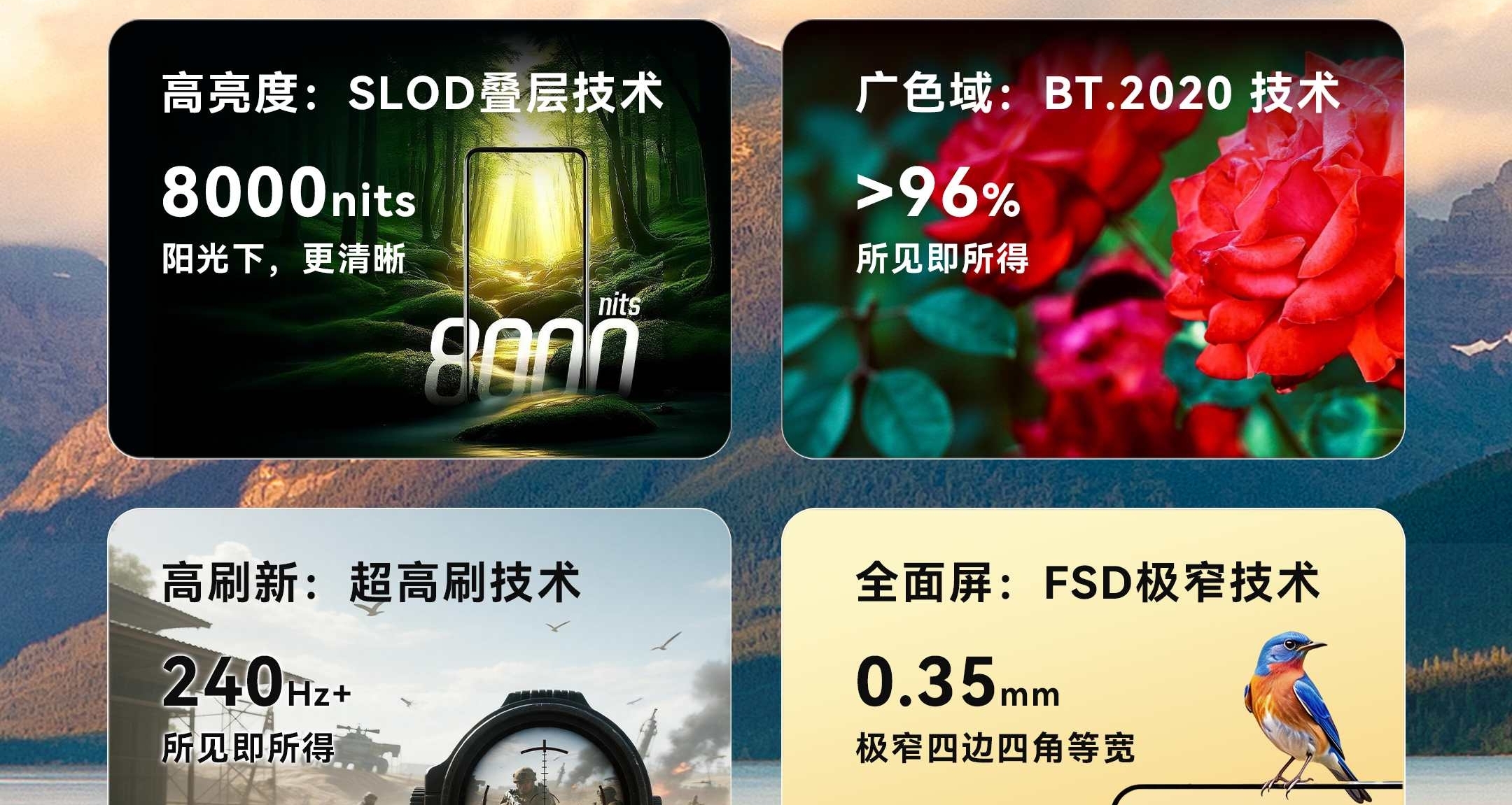 4K 144Hz LCD平板？240Hz手機屏？360W筆記本充電頭？還有它們！