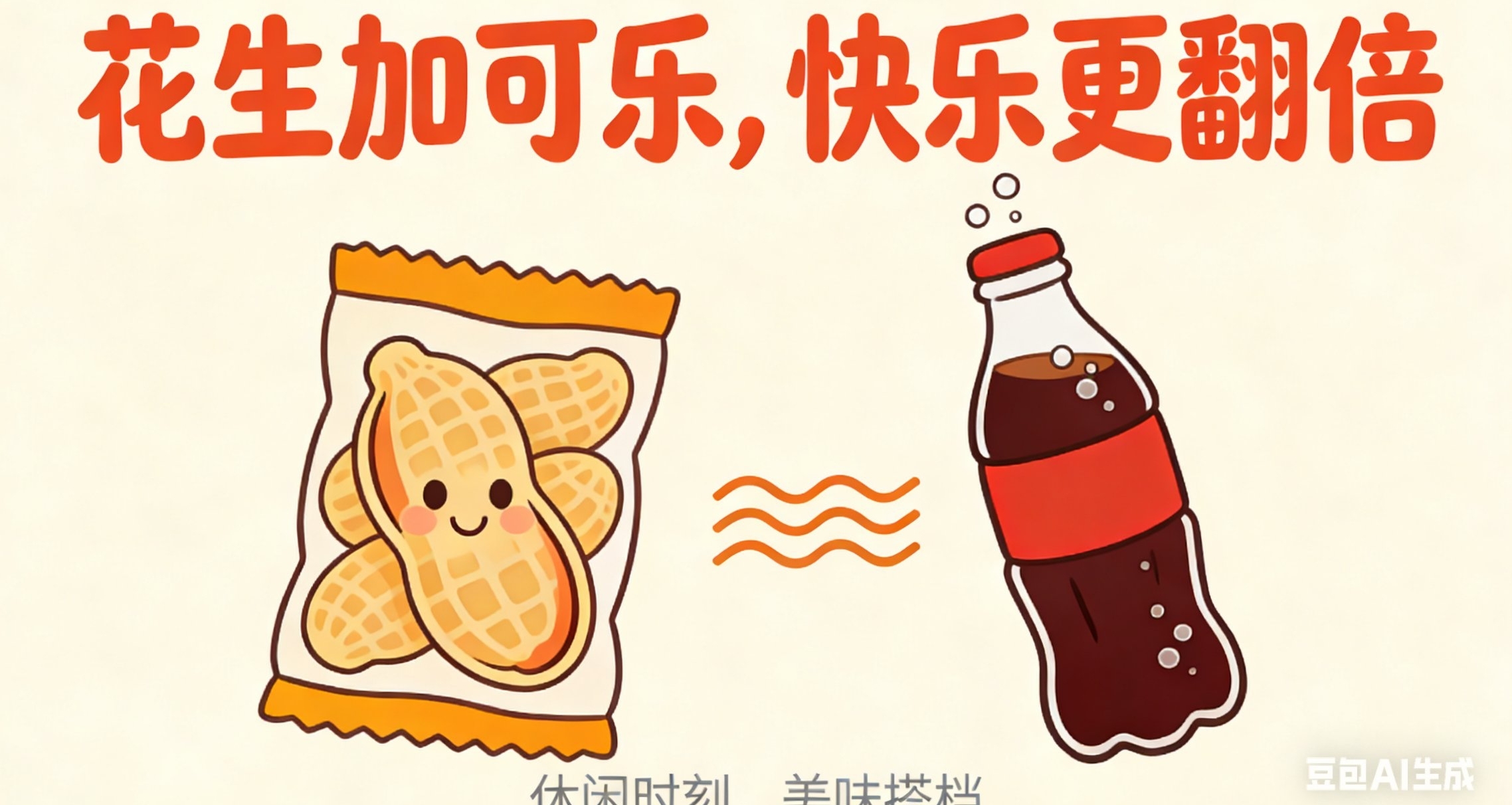 尝试了最近热门的花生➕可乐吃法