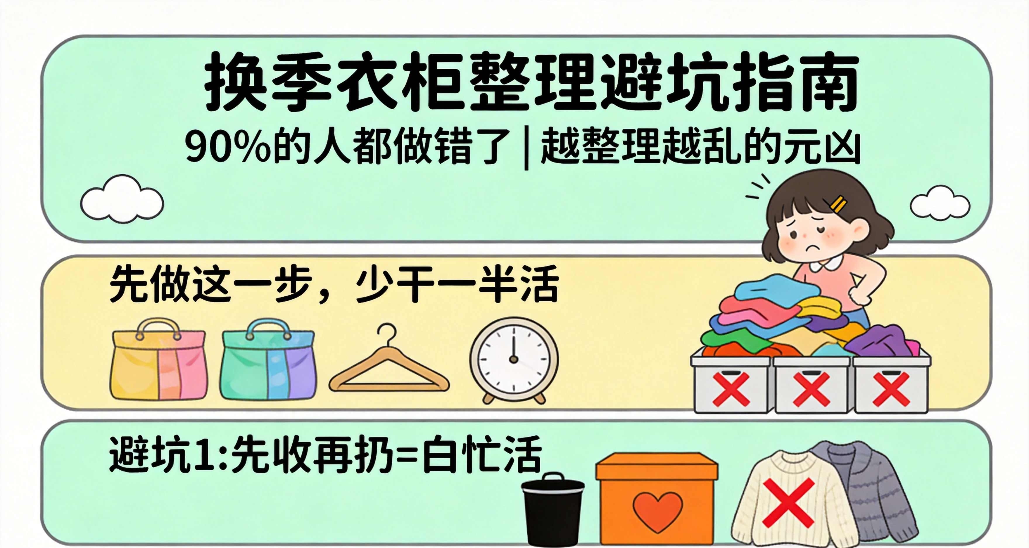 30秒教你換季衣櫃整理避坑指南